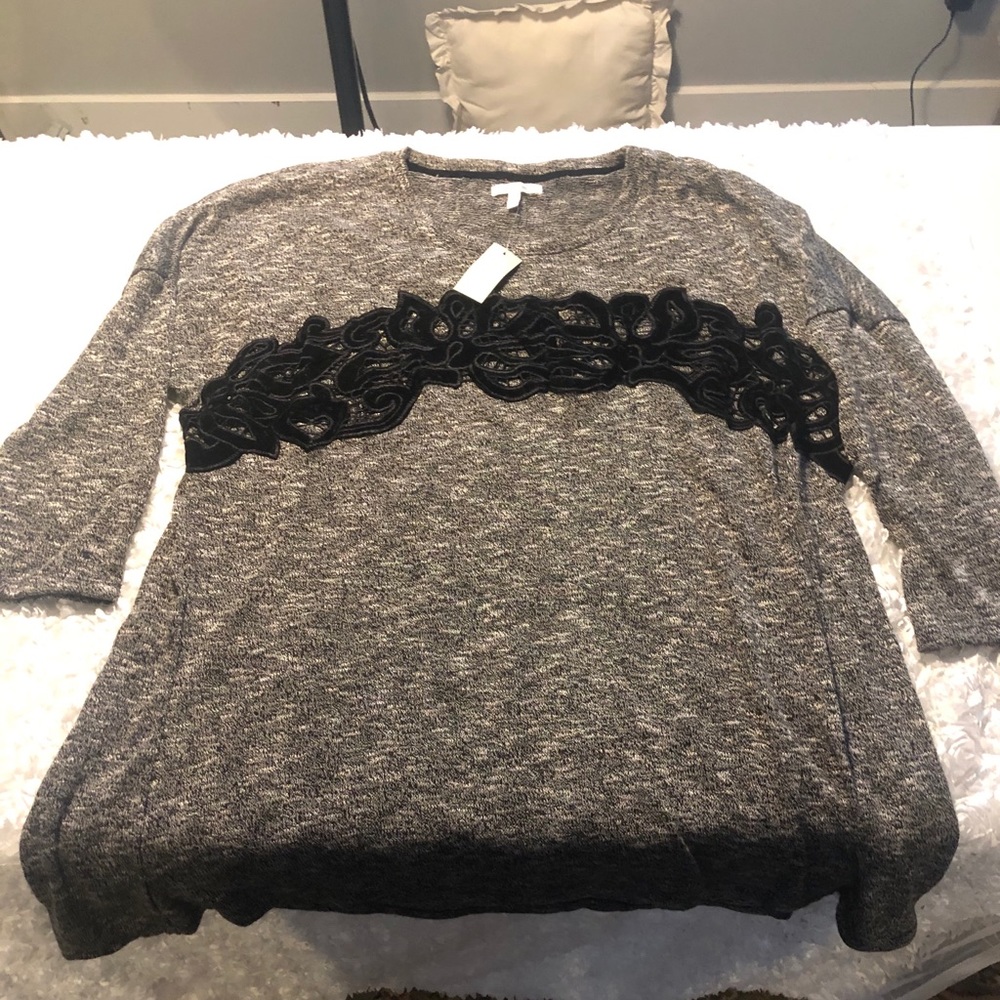 Maurices Plus Size Velvet Bust Marley Tunic Tee